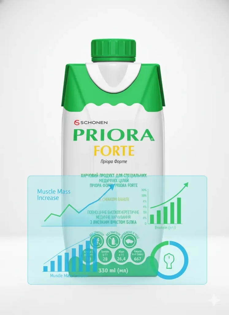 Упаковка з Priora Forte для підвищення м’язової маси